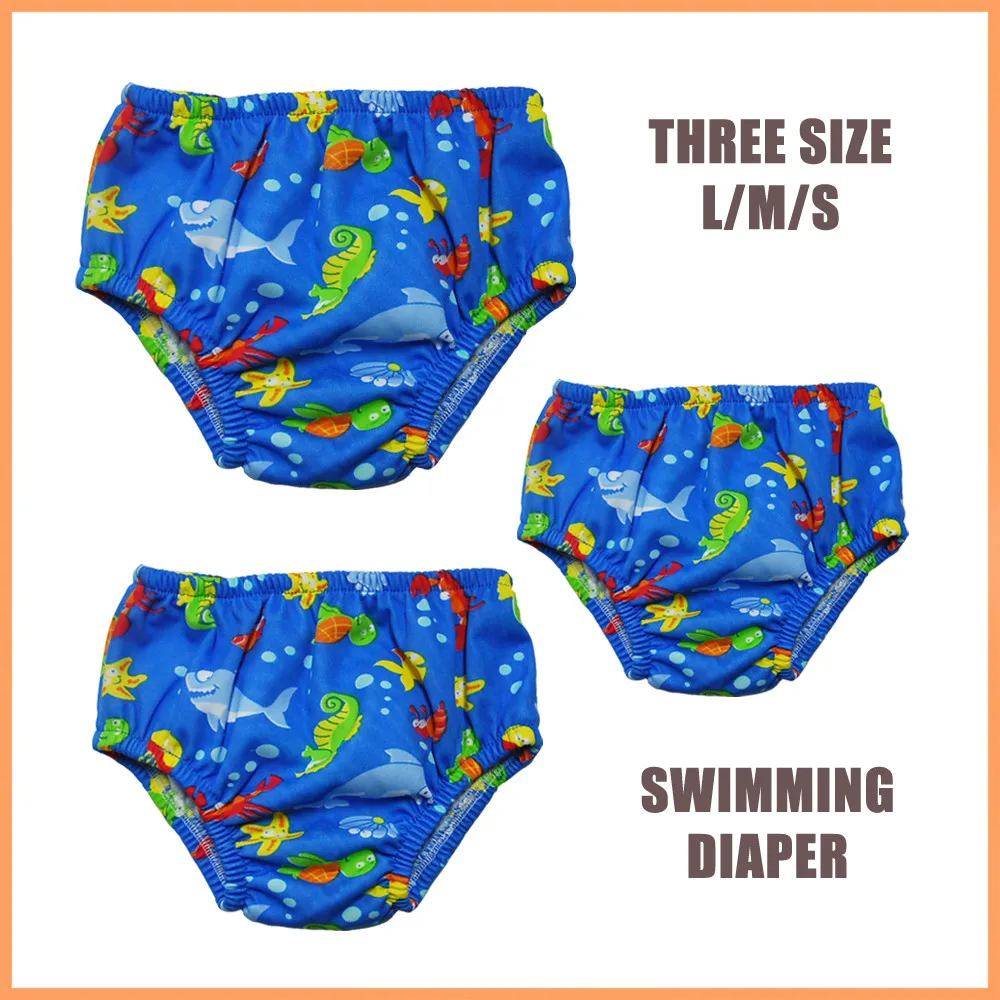 (20pcs A Lot ) Three sizes for Washable Reusable Baby Swimming Diaper Swimming Pant Swim Diaper Top Quality