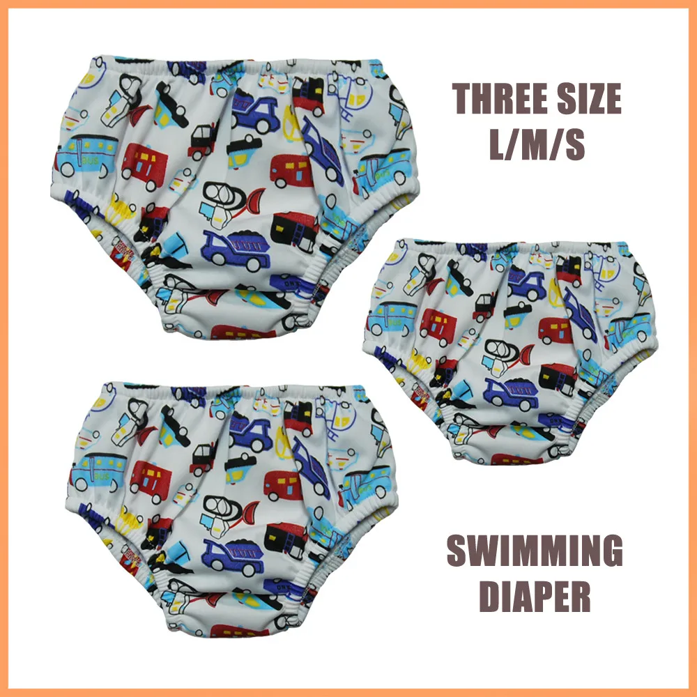 (20pcs A Lot ) Three sizes for Washable Reusable Baby Swimming Diaper Swimming Pant Swim Diaper Top Quality