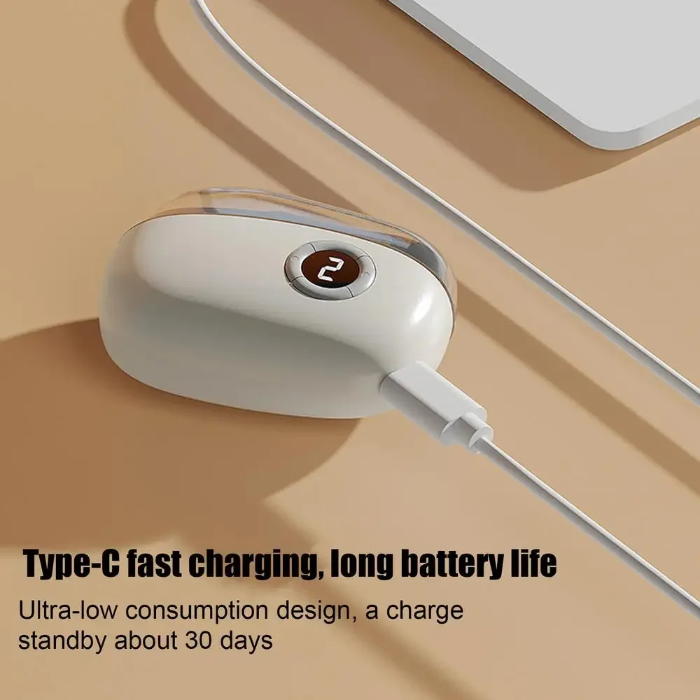 3 In 1 Electric Baby Nail Trimmer USB Rechargeable Automatic Polishing Nail Clipper LED Light 3 Speed Adjustable Household Nail Care Gadget