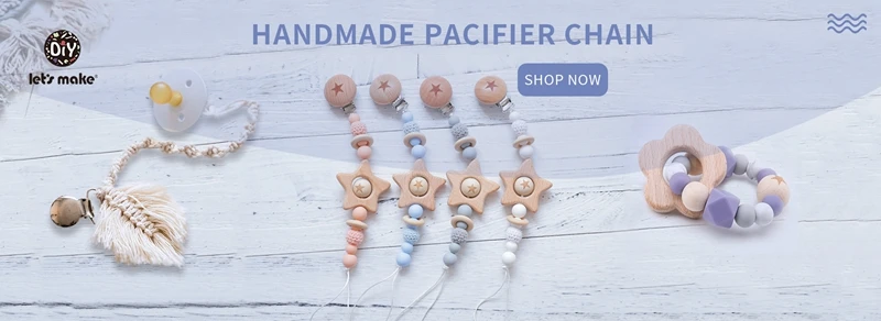 Let's Make 100pc 25/30mm Beech Wooden Ring Food Grade Wood Teether Children's Jewelry DIY Crafts Accessories Nursing Pendant