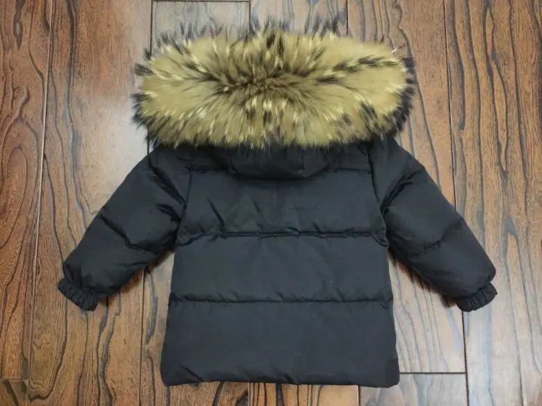 Russian Winter Down Suit For Girls Warm Children Winter Suits Boys Duck Down Jacket+overalls 2 Pcs Clothing Set Kids Snow Wear