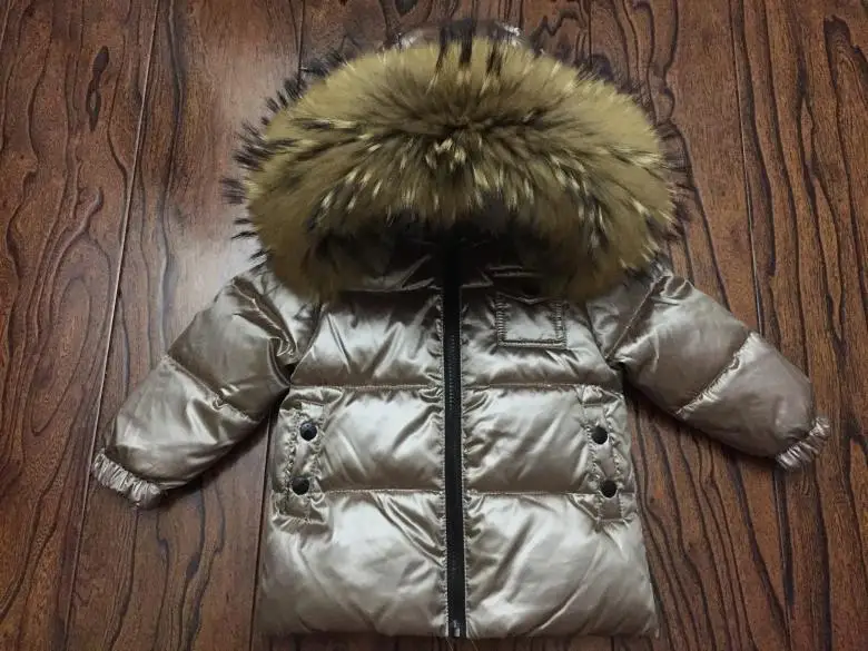 Russian Winter Down Suit For Girls Warm Children Winter Suits Boys Duck Down Jacket+overalls 2 Pcs Clothing Set Kids Snow Wear