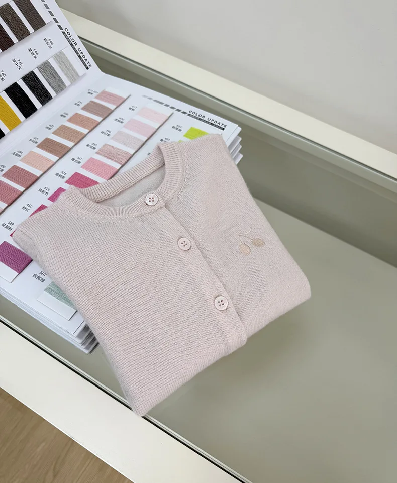 Children's Knitted Sweater 26BP for Autumn and Winter Embroidered Wool and Cotton Blend Warm Boys' Knitted Sweater