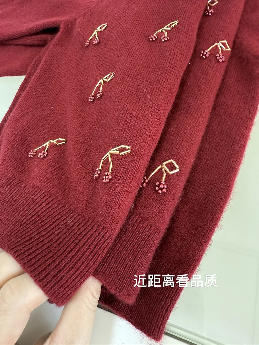 Children's Knitted Sweater 26BP for Autumn and Winter Embroidered Wool and Cotton Blend Warm Boys' Knitted Sweater