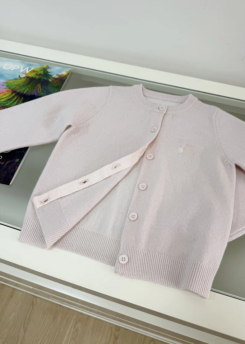 Children's Knitted Sweater 26BP for Autumn and Winter Embroidered Wool and Cotton Blend Warm Boys' Knitted Sweater