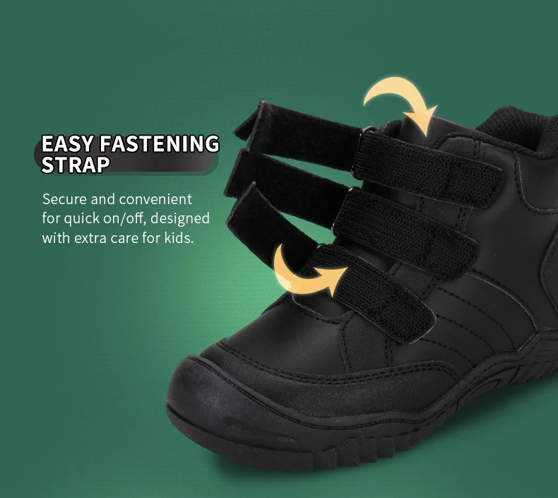 UOVO New Arrival School Shoes Mid-Calf Boys Hiking Fashion Sport Outdoor Children Casual Sneakers Size #26-36