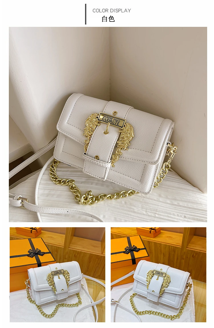 New casual travel shoulder bag, elegant and fashionable handbag, outdoor trendy women's chain strap crossbody bag