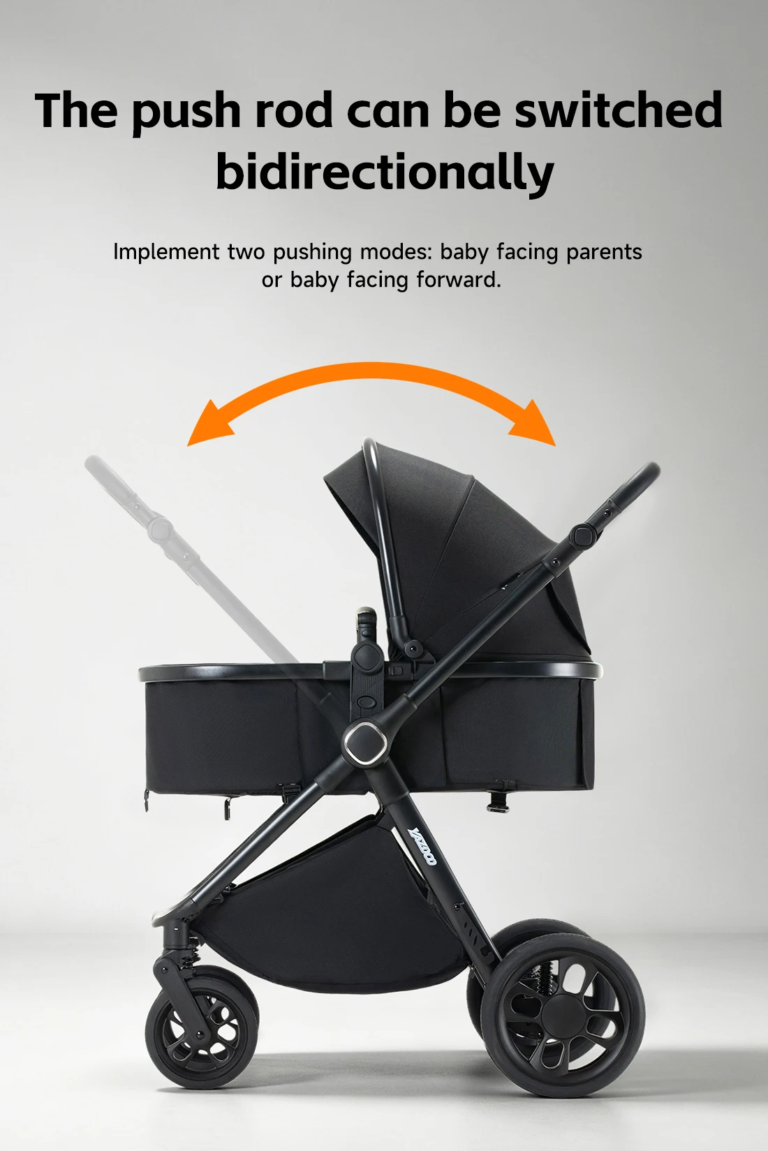 3‑in‑1 Newborn Baby Buggy with Elevated View, Includes Infant Car Seat, Sturdy Lightweight Aerospace‑Grade Aluminum Frame, Summer‑Optimized Air‑Permeable Mesh Seat, One‑Step Simple Folding, Space‑Saving Travel‑Ready Baby Trolley