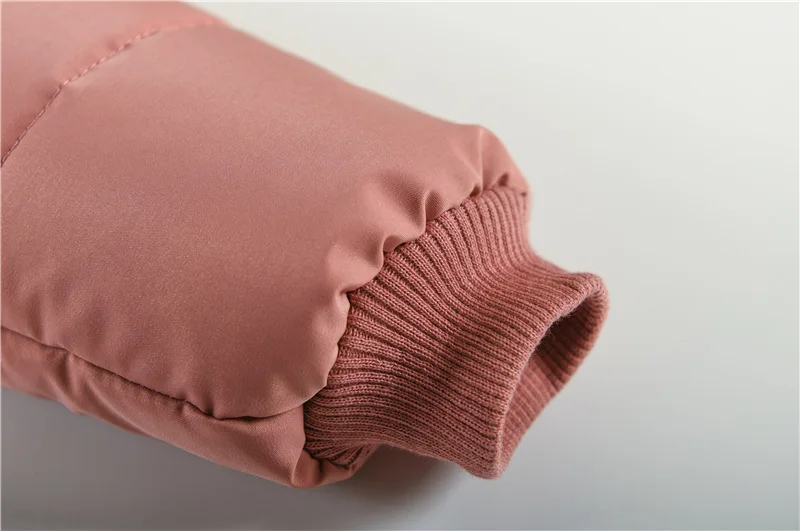 ZOETOPKID New Girls Jacket Winter Long Style Solid Color Waist Plus Velvet Warm Hooded Coat for Kids Teenager Girl Down Parka
