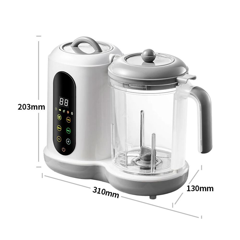 All-in-One Baby Food Maker, Steamer & Blender with Touch Screen & 4 Presets, Adjustable Texture, BPA-Free, Homemade Baby Puree Machine for 6-36 Months, Easy Clean