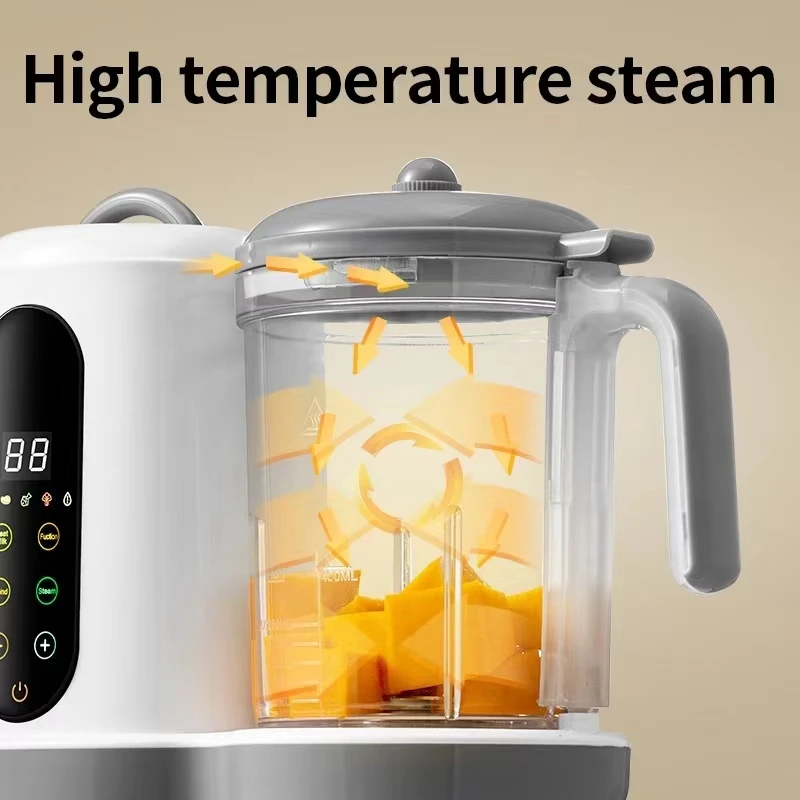 All-in-One Baby Food Maker, Steamer & Blender with Touch Screen & 4 Presets, Adjustable Texture, BPA-Free, Homemade Baby Puree Machine for 6-36 Months, Easy Clean