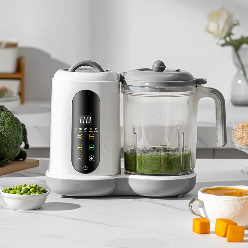 All-in-One Baby Food Maker, Steamer & Blender with Touch Screen & 4 Presets, Adjustable Texture, BPA-Free, Homemade Baby Puree Machine for 6-36 Months, Easy Clean