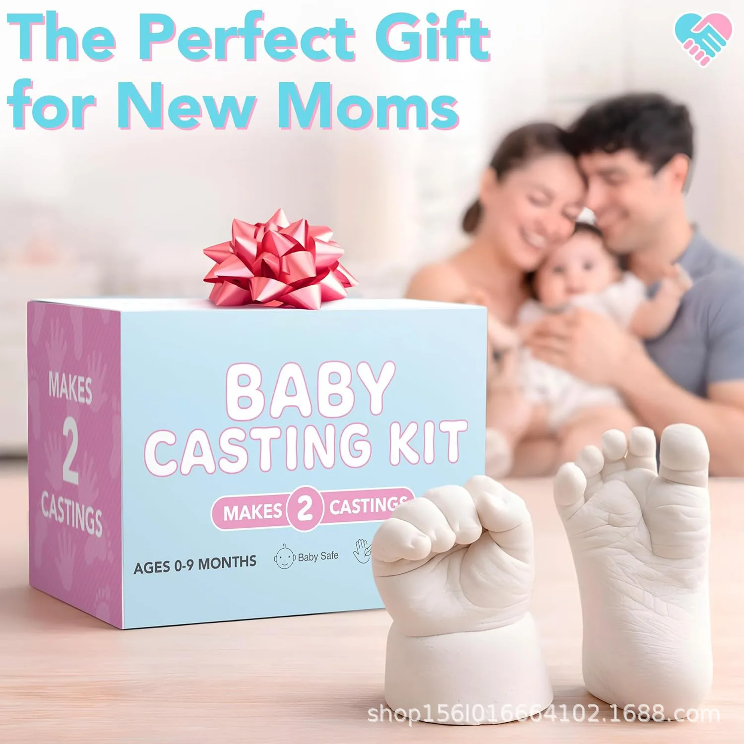 Non-Toxic Hand Mask Molding Powder Set DIY 3D Baby Hand Foot Casting Kit Permanent 3D Footprint Keepsake Ornament For Newborn
