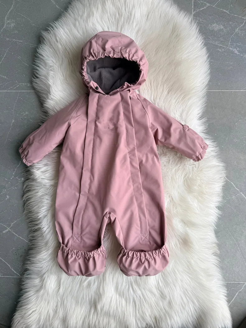 Kids One Piece Cotton Clothes 26 Winter New Printed Cute Thickened and Fleece Warm Outdoor Windproof Boys and Girls Hooded Coats