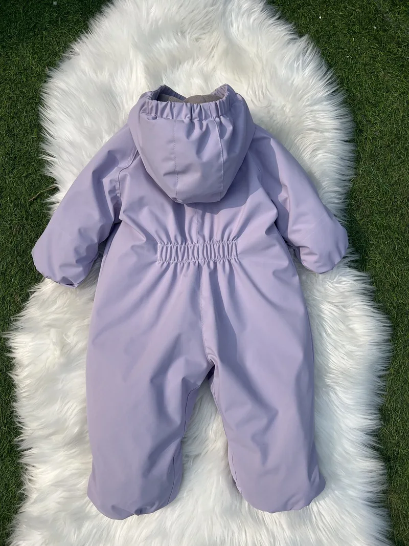 Kids One Piece Cotton Clothes 26 Winter New Printed Cute Thickened and Fleece Warm Outdoor Windproof Boys and Girls Hooded Coats