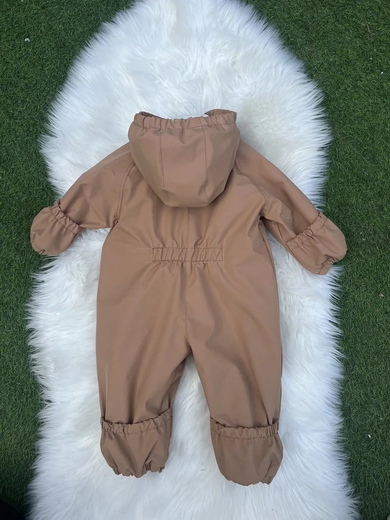 Kids One Piece Cotton Clothes 26 Winter New Printed Cute Thickened and Fleece Warm Outdoor Windproof Boys and Girls Hooded Coats