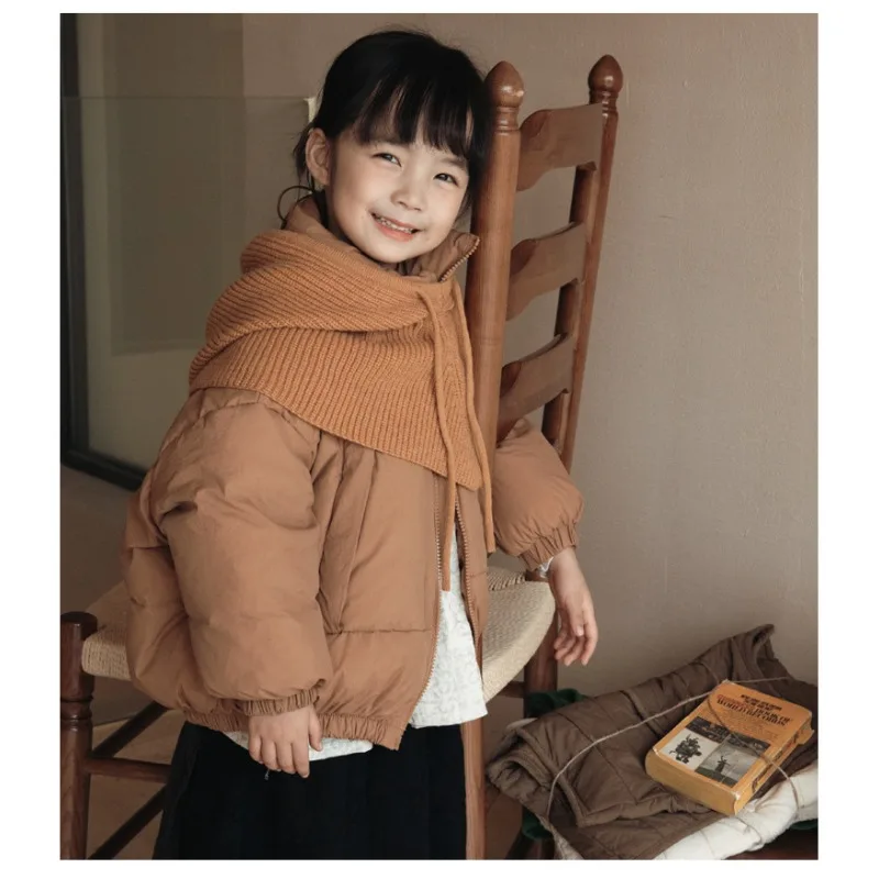 Children Girls Parkas UNITIM Winter Thicken Warm Kids Baby Girls Outerwear Coat with Knitted Hat 4-8Yrs Toddler Girl Coat Jacket