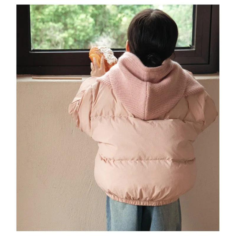 Children Girls Parkas UNITIM Winter Thicken Warm Kids Baby Girls Outerwear Coat with Knitted Hat 4-8Yrs Toddler Girl Coat Jacket