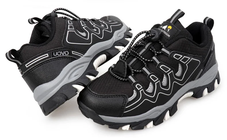 UOVO 2026 New Arrival Boys Sneakers Kids Breathable Children Hiking Shoes Spring And Autumn Outdoor Footwear Eur #27-39