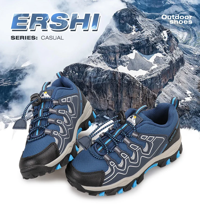 UOVO 2026 New Arrival Boys Sneakers Kids Breathable Children Hiking Shoes Spring And Autumn Outdoor Footwear Eur #27-39