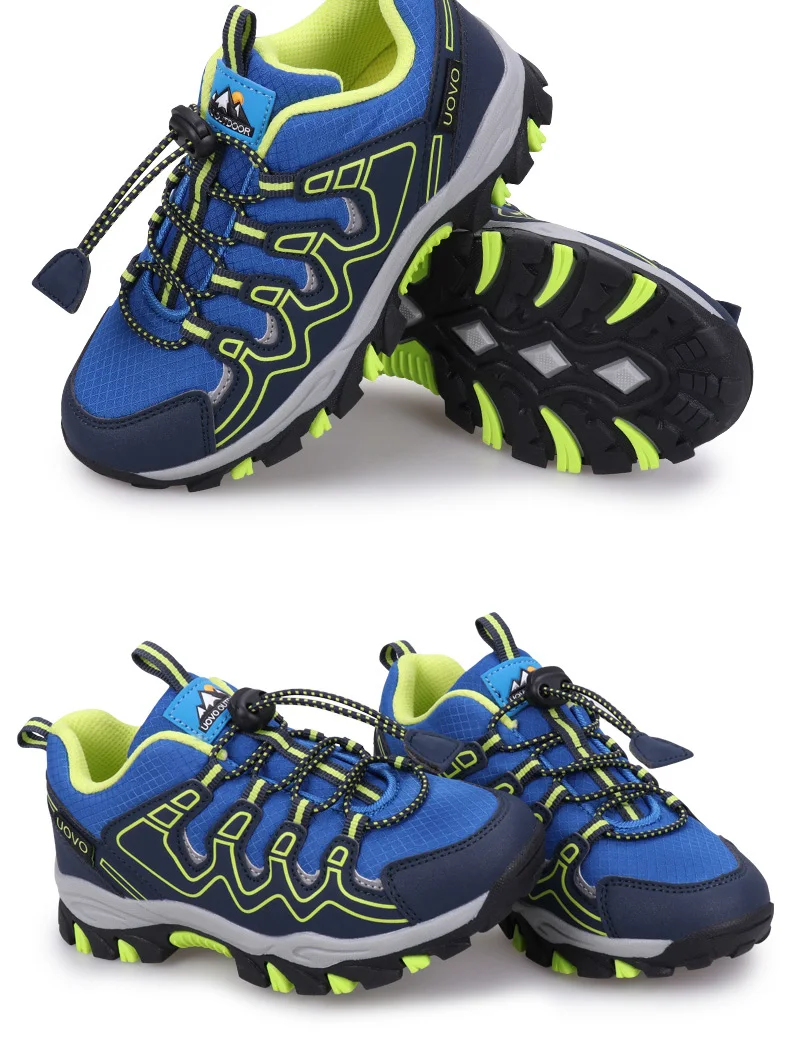 UOVO 2026 New Arrival Boys Sneakers Kids Breathable Children Hiking Shoes Spring And Autumn Outdoor Footwear Eur #27-39