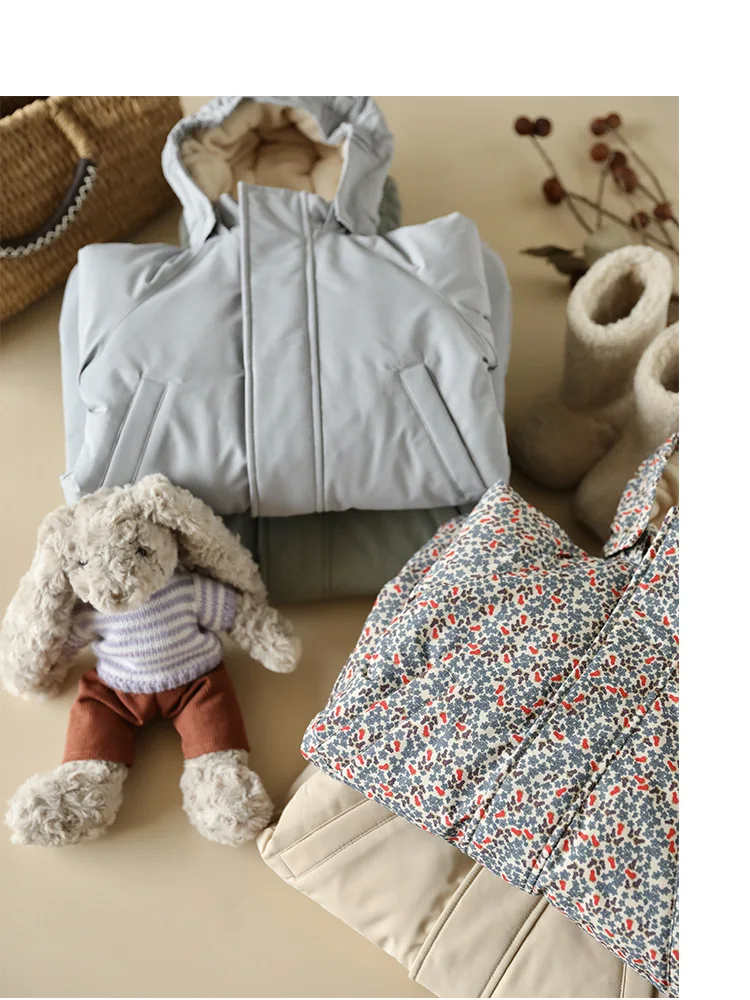 2026 Winter Baby Rompers Print Toddler Baby Clothing Thick Hooded Infant Baby One-Pieces Bodysuits Jumpsuit Outdoor Warm