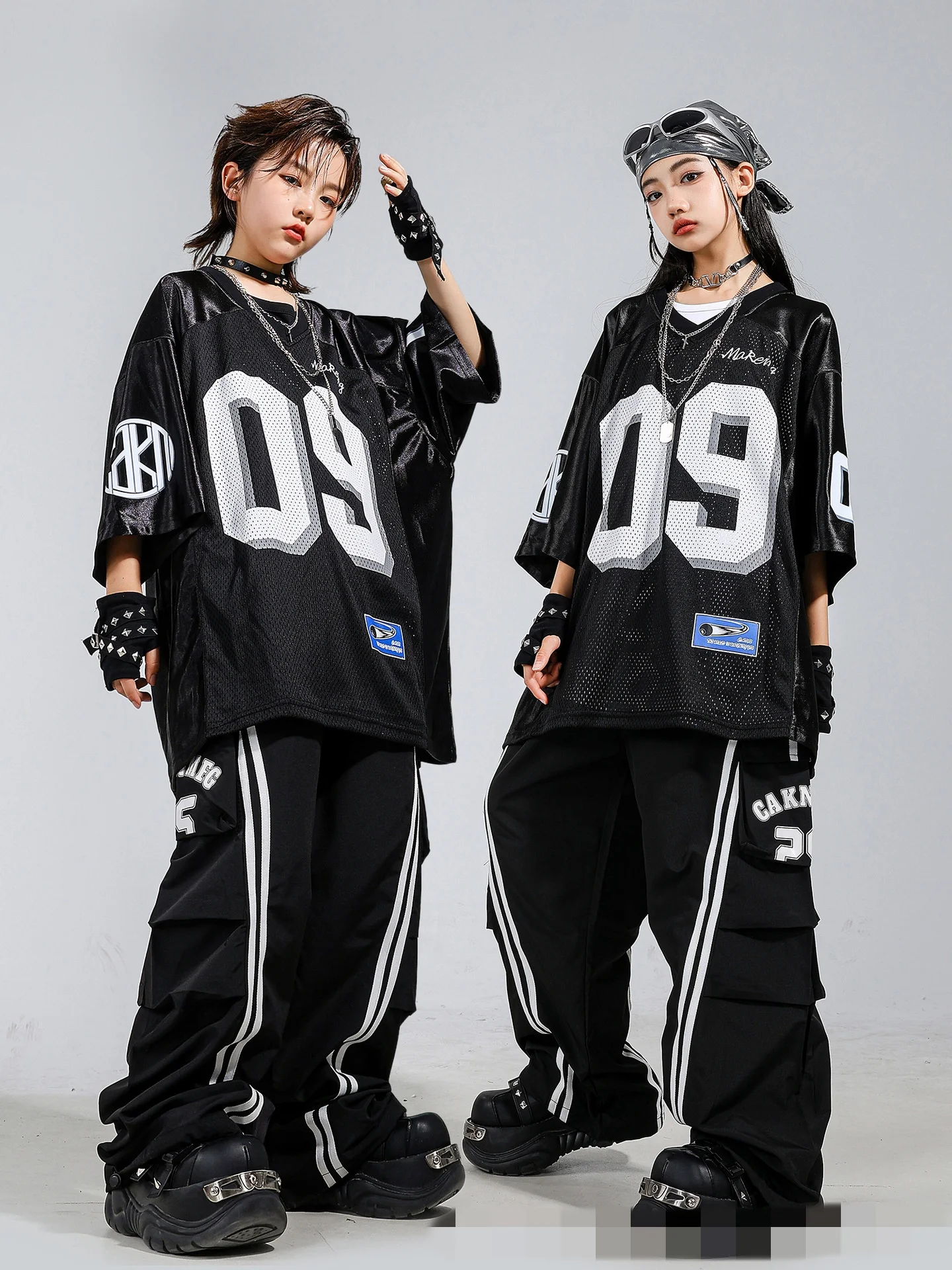 Children's Hip Hop Stage Performance Outfit Trendy Streetwear New Style Jazz Show Boy's Fashionable Hiphop Suit for Kids