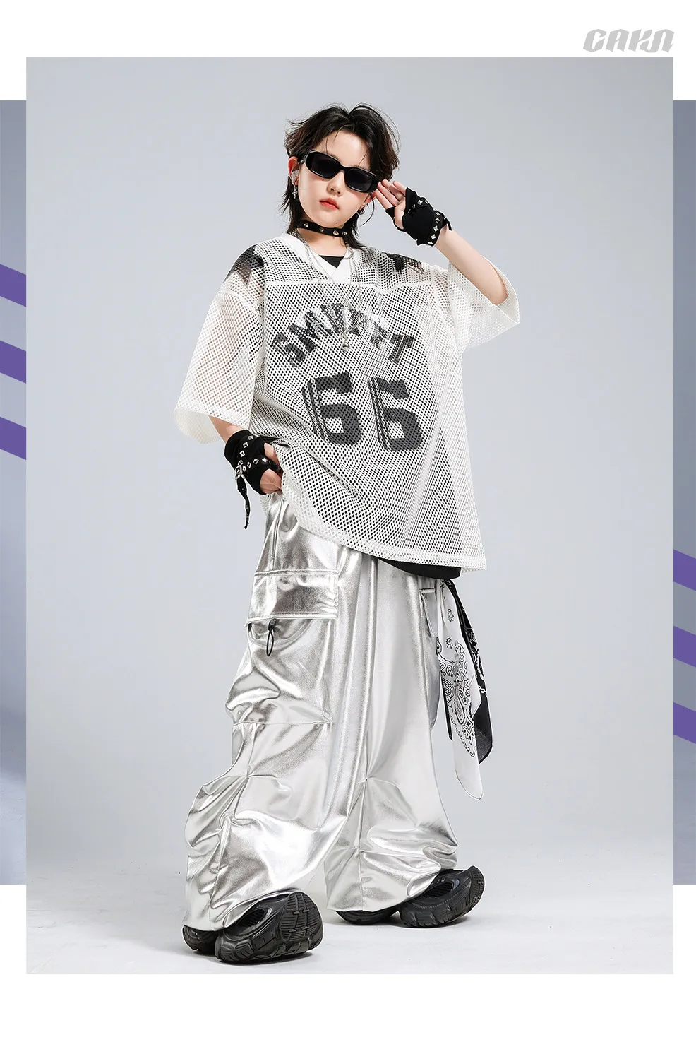 Children's Hip Hop Stage Performance Outfit Trendy Streetwear New Style Jazz Show Boy's Fashionable Hiphop Suit for Kids