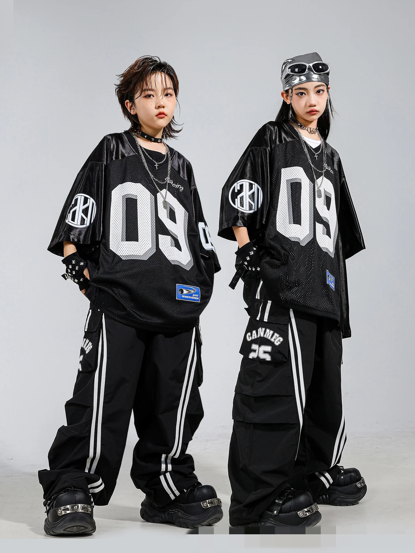 Children's Hip Hop Stage Performance Outfit Trendy Streetwear New Style Jazz Show Boy's Fashionable Hiphop Suit for Kids