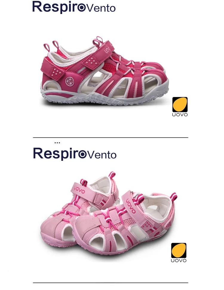 UOVO Children Footwear Kids Sandals For Little Girls And Boys Summer Beach Shoes Eur #24-38