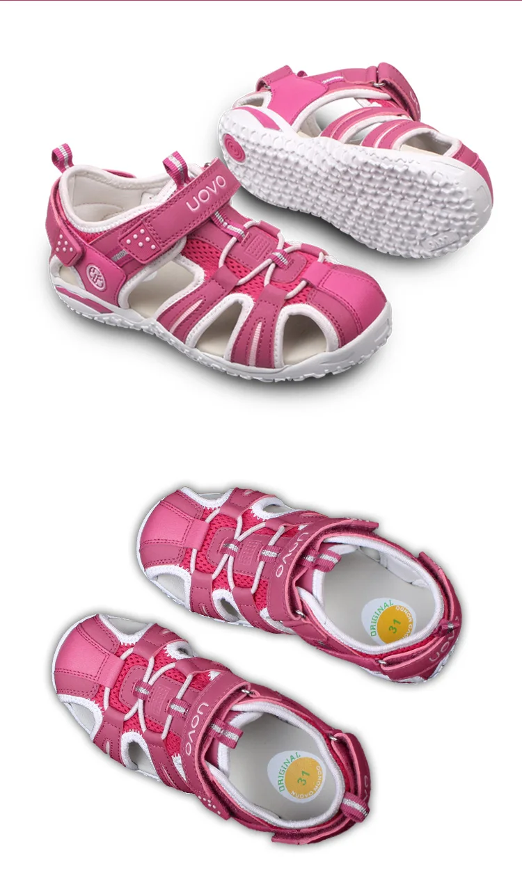 UOVO Children Footwear Kids Sandals For Little Girls And Boys Summer Beach Shoes Eur #24-38