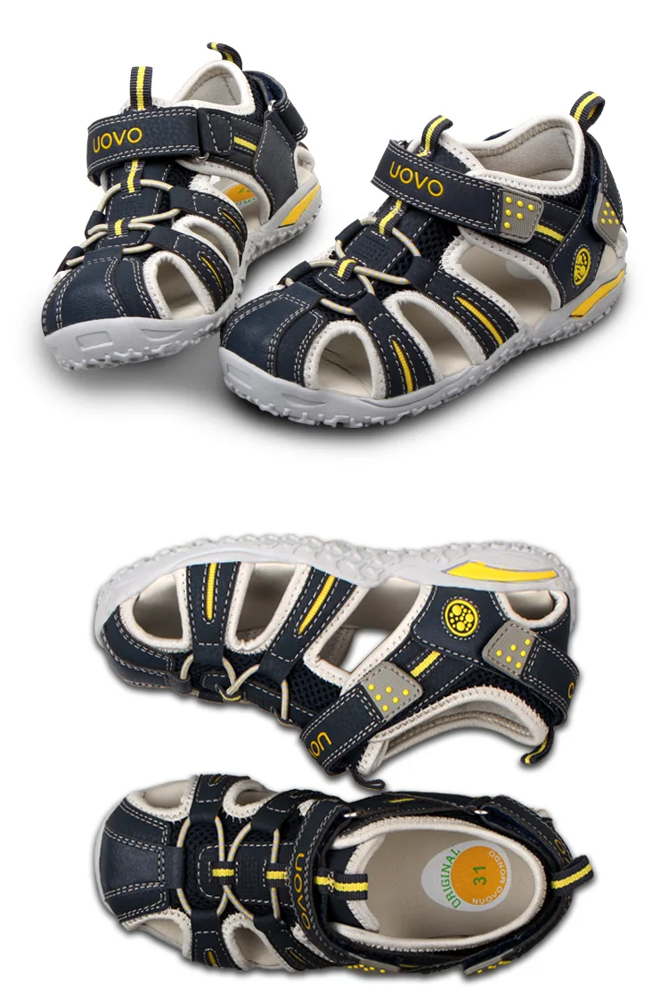 UOVO Children Footwear Kids Sandals For Little Girls And Boys Summer Beach Shoes Eur #24-38