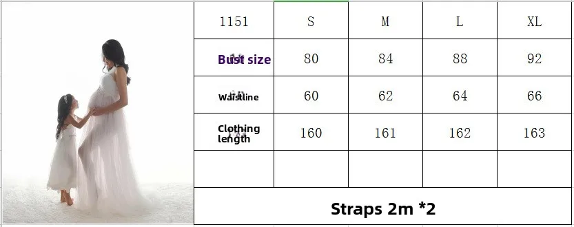 European and American Splicing Mesh Straps Pregnant Women's Floor Mopping Dresses Long Skirts Photography Floor Mopping Dresses