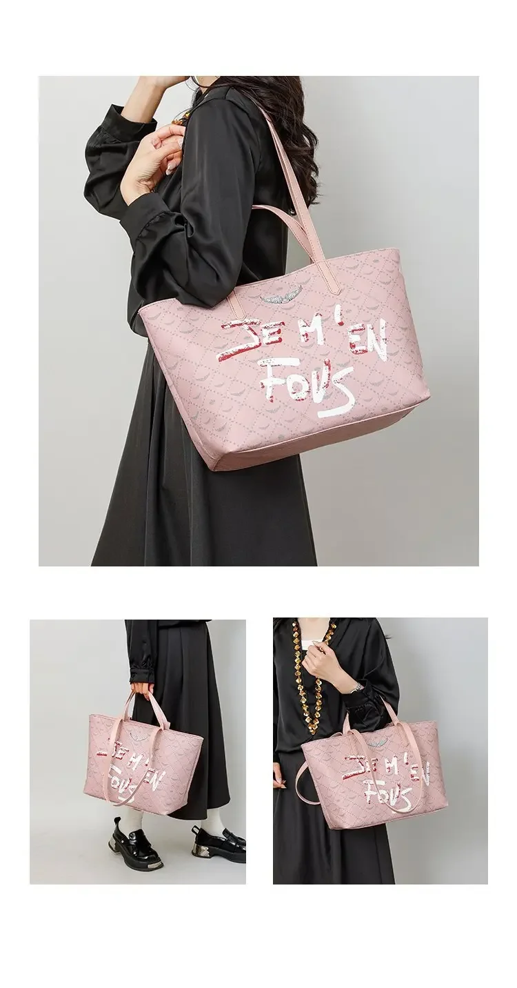 Luxury exquisite pattern handbag, elegant and comfortable chain strap shoulder bag, fashionable and trendy zipper women's bag