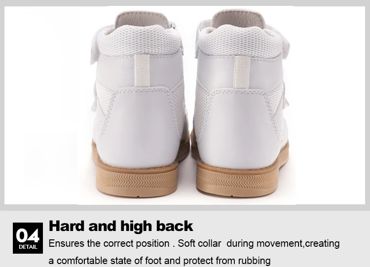 Princepard Summer Kids Orthopedic Sandals Boys Girls Genuine Leather Footwear Toddler Walking Correcting Shoes with Arch Support
