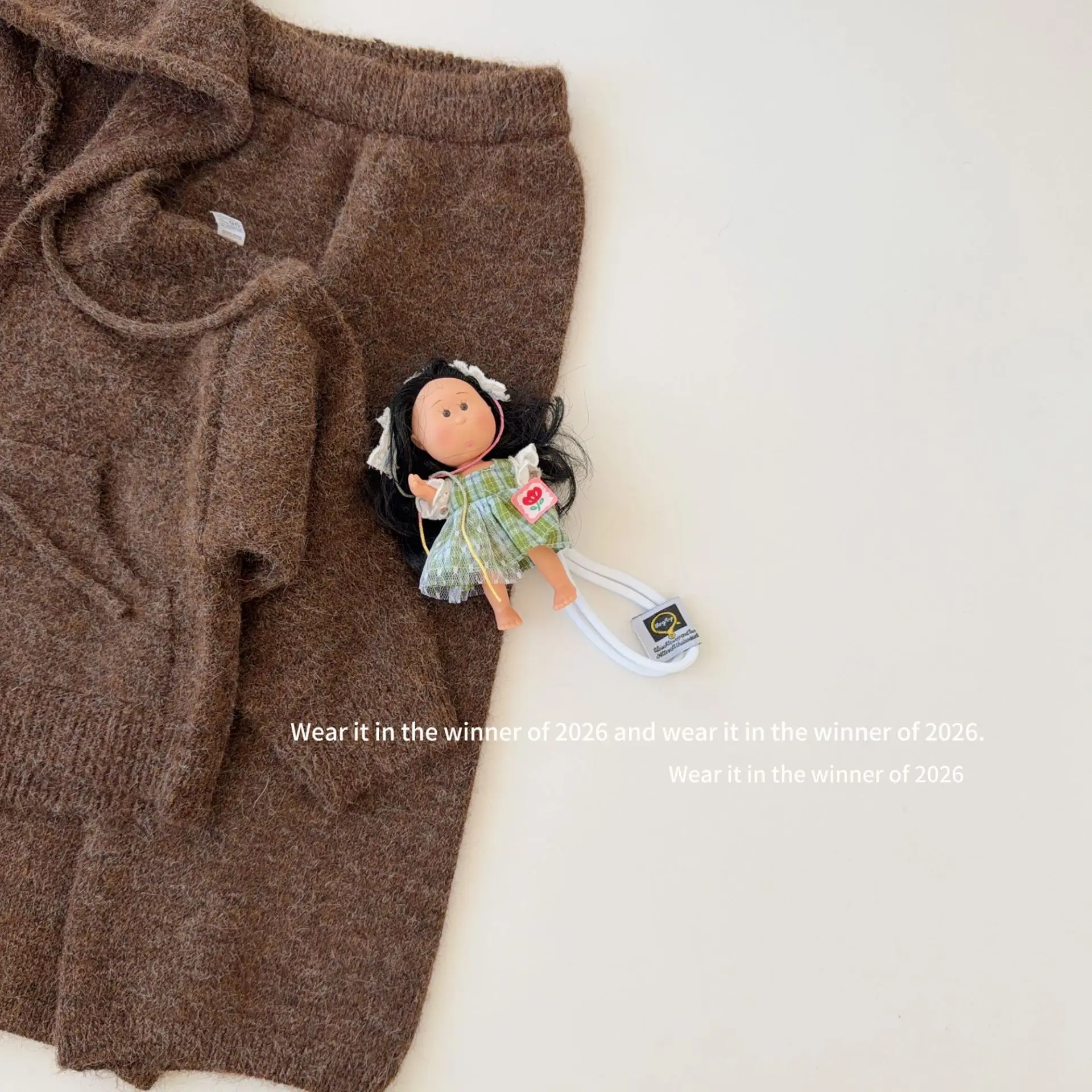 Girls Suit 2026 Spring and Autumn New Children's Clothing Korean Style Girl Baby Loose Small Lazy Soft Waxy Knit Two-piece Set