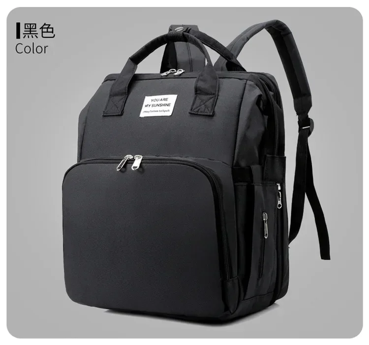 Mommy Diaper Bags Baby Bed Mother Large Capacity Nappy Milk Bottle Backpacks with Changing Mat Convenient Baby Nursing Bags
