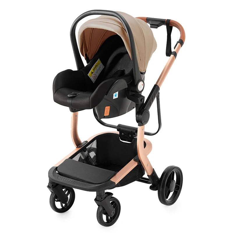 Baby Stroller Baby Car 3 in 1 Stroller Lightweight Portable Travel Trolley