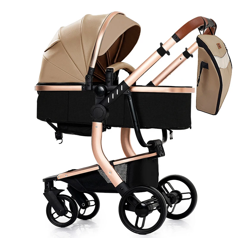 Baby Stroller Baby Car 3 in 1 Stroller Lightweight Portable Travel Trolley