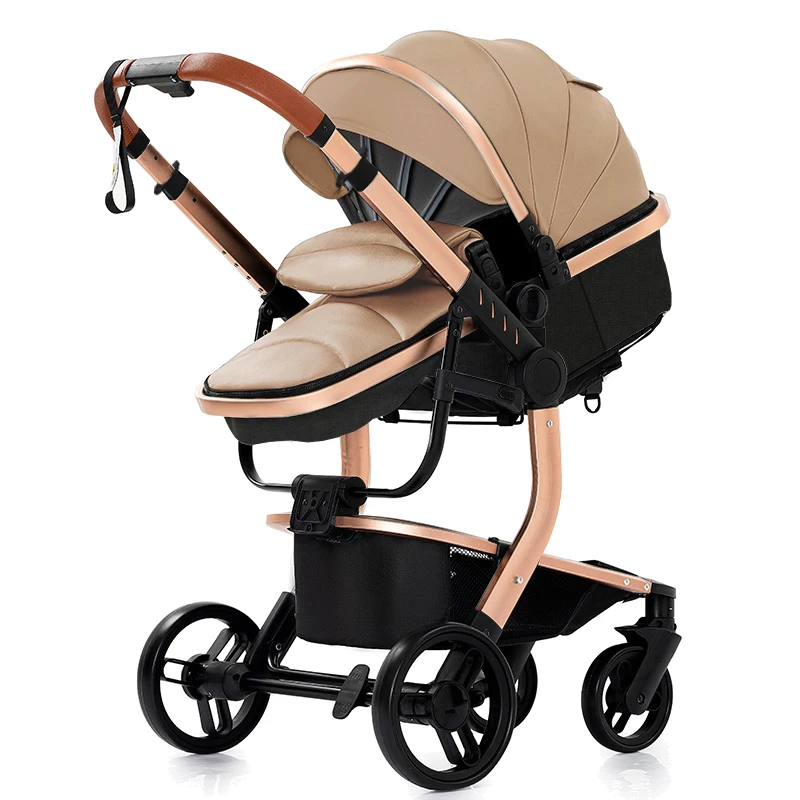 Baby Stroller Baby Car 3 in 1 Stroller Lightweight Portable Travel Trolley