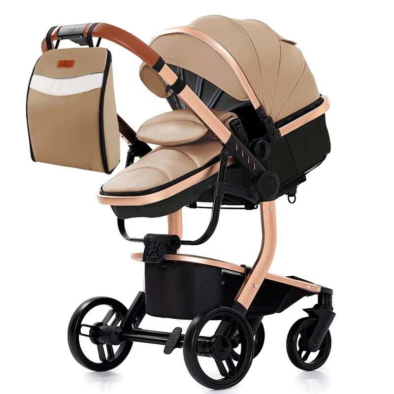Baby Stroller Baby Car 3 in 1 Stroller Lightweight Portable Travel Trolley