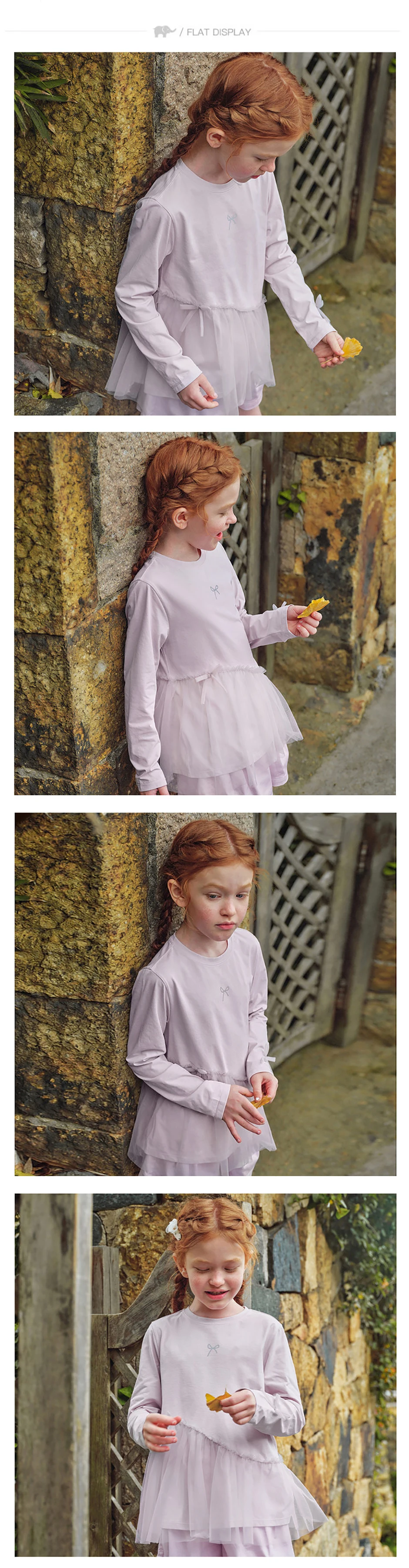 Dave Bella Girls Spring Autumn Mesh T-shirt Children Long Sleeve Pullover Casual Kids Outdoor Bottoming Tops Clothes DK3263196