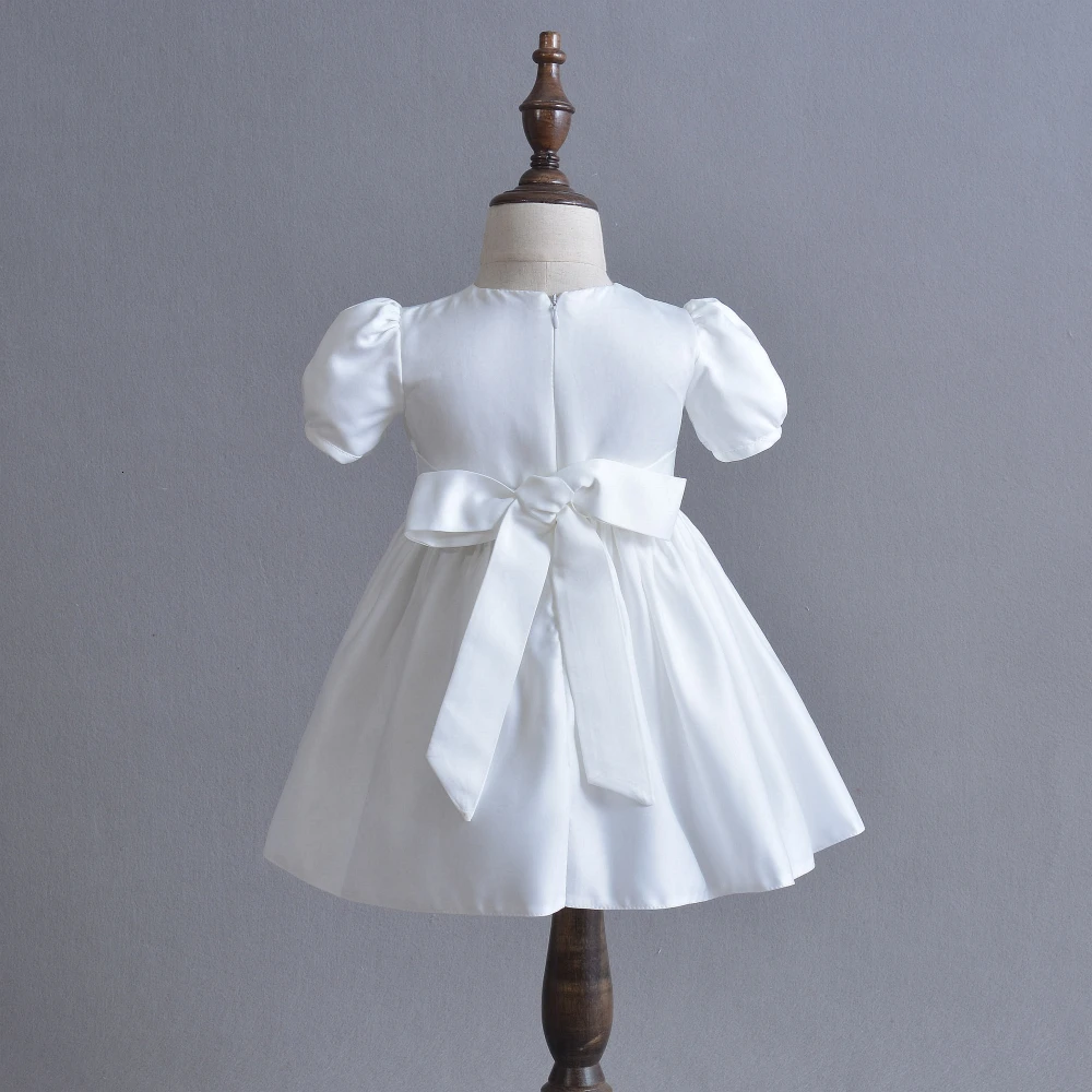 3Pcs Set Baby Girl Baptism Dress Infant Girl Christening Gown Embroidered Lace Newborn 1 Year Birthday Party Gown 0-24 Months