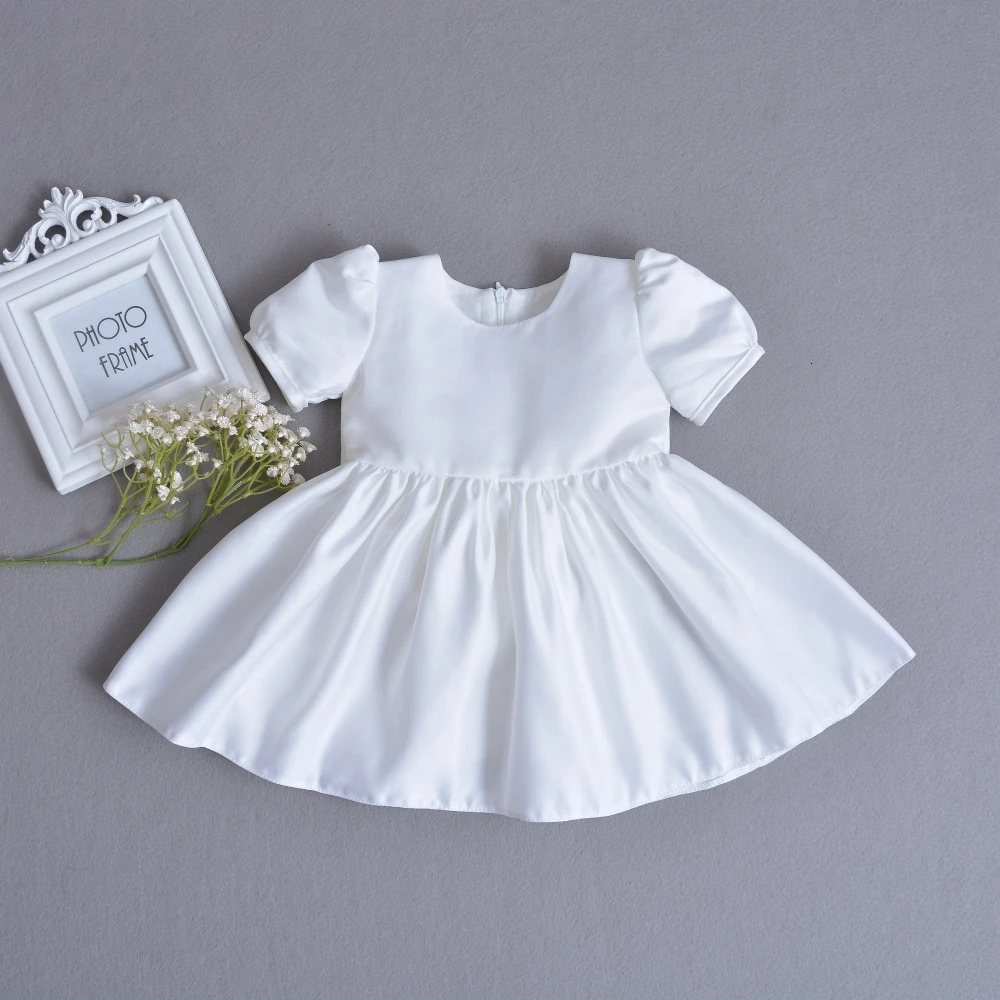 3Pcs Set Baby Girl Baptism Dress Infant Girl Christening Gown Embroidered Lace Newborn 1 Year Birthday Party Gown 0-24 Months