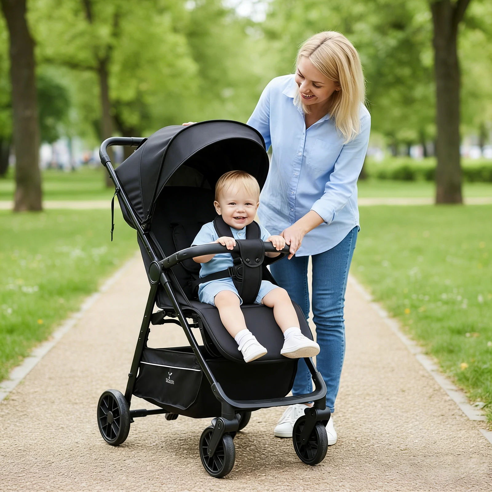 2-in-1 Baby Stroller Good Choice for Parents Fashionable Popular Lightweight Portable Travel Stroller