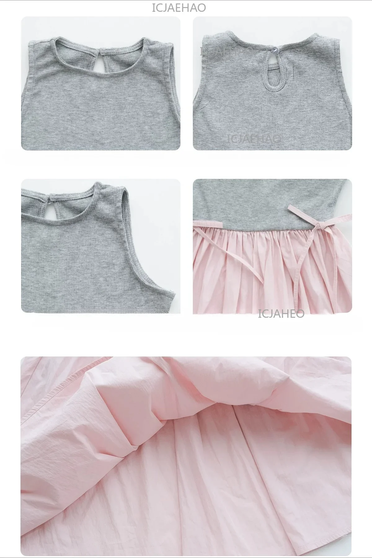 2026Gown Fashion Costume Children Girls Sleeveless Patchwork Dress Kids Summer Korean Style Long Skirt Simple Elegant Princess