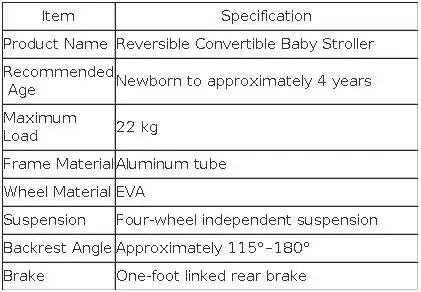 Luxury 3 in 1 Baby Stroller Travel System with Car Seat High Landscape Reversible Foldable Pushchair PU Leather Canopy Foot Cover Handle Aluminium Frame EVA Wheels Carrycot Premium Newborn Pram Baby Carriage for Toddler Up to 22kg