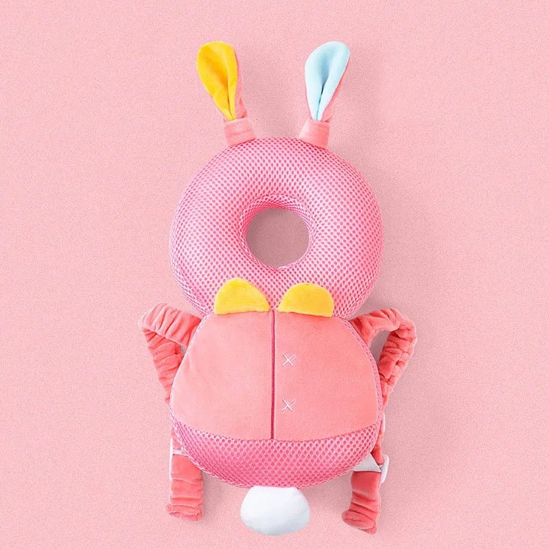 1-3T Toddler Baby Head Protector Safety Pad Cushion Back Prevent Injured Angel Bee Cartoon Security Pillows Protective Headgear