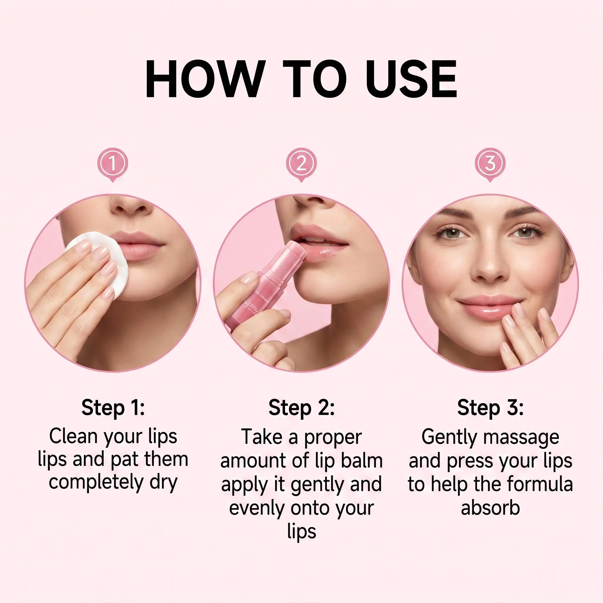 PDRN Pink Collagen Volume Lip Balm Plump Lips Fade Lip Lines Deep Hydrating Nourishing Repair Overnight Moisturizing Lip Care Stick