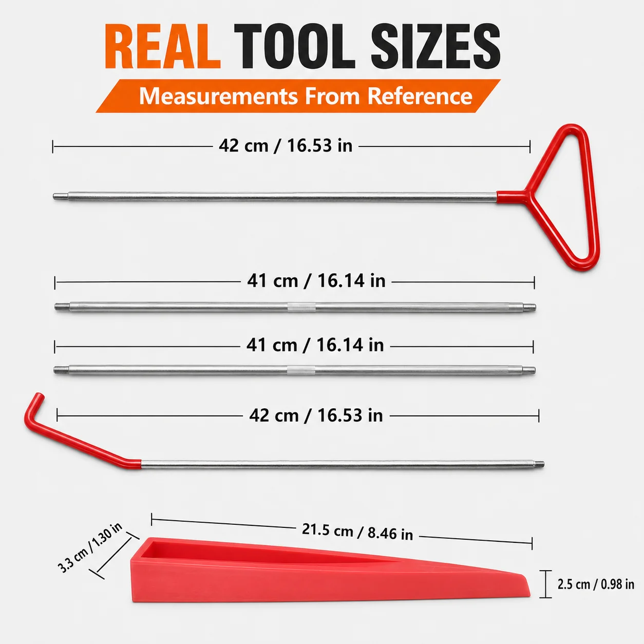 25-Piece Auto Service Tool Kit For Authorized Vehicle Service With Air Wedges, Long Reach Tools, Trim Removal Tools And Storage Bag For Garage Service And Roadside Assistance